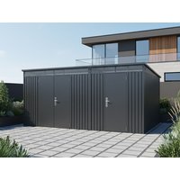 20 % Discount! 2-Raum Metall Gerätehaus Skylight Duo 12,96 m² 12m² Unkategorisiert online kaufen