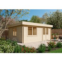 26 % Discount! Fjordholz Flachdach Holzhütten Modell Orka 28 B 25m² Unkategorisiert online kaufen