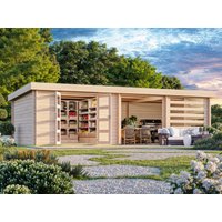 26 % Discount! Fjordholz Flachdach Holzhütten Modell Samim 44 24m² Unkategorisiert online kaufen