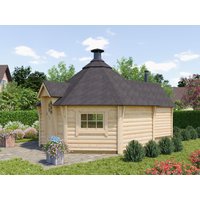 26 % Discount! Fjordholz Grillkota mit Saunaraum Modell Finn 17+4 Unkategorisiert Produktbild