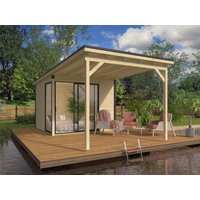 26 % Discount! Fjordholz Holzhütten Modell Amrum-1 mit Vordach 9m² Unkategorisiert online kaufen