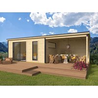 26 % Discount! Fjordholz Holzhütten Modell Juist-3 mit Anbau 15m² Unkategorisiert online kaufen