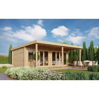 26 % Discount! Fjordholz Holzhütten Modell Kevin 70 mit Vordach 28m² Unkategorisiert online kaufen