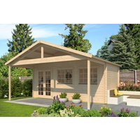26 % Discount! Fjordholz Holzhütten Modell Rolf 44 A mit Vordach 18m² Unkategorisiert online kaufen