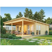 26 % Discount! Fjordholz Holzhütten Modell Taunus 70 mit Vordach 28m² Unkategorisiert online kaufen