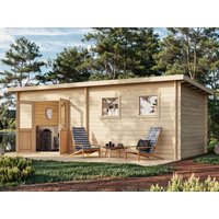 26 % Discount! Fjordholz Pultdach Holzhütten Modell Ezra 6D 18m² Unkategorisiert online kaufen