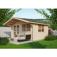 26 % Discount! Holzhütten Modell Carl 40 B / natur 12m² Unkategorisiert online kaufen