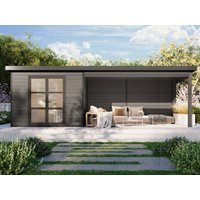 26 % Discount! WPC Holzhütten mit Terrasse Modell Lounge XL 32m² Unkategorisiert online kaufen