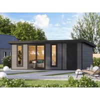 26 % Discount! WPC Holzhütten Modell Panorama 2-Raum 18m² Unkategorisiert online kaufen