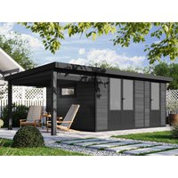 33 % Discount! WPC Holzhütten Modell Style DeLuxe 2-Raum mit Seit 24m² Unkategorisiert online kaufen