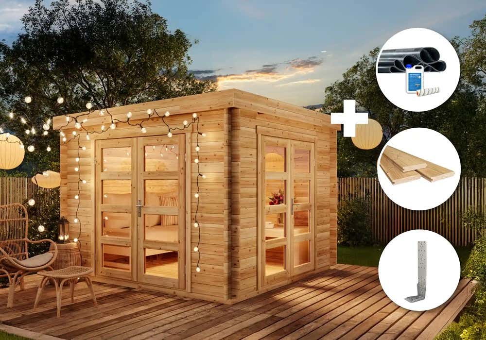 ECO Set - Gartenhaus Paloma Beach | 3x3m Unkategorisiert online kaufen