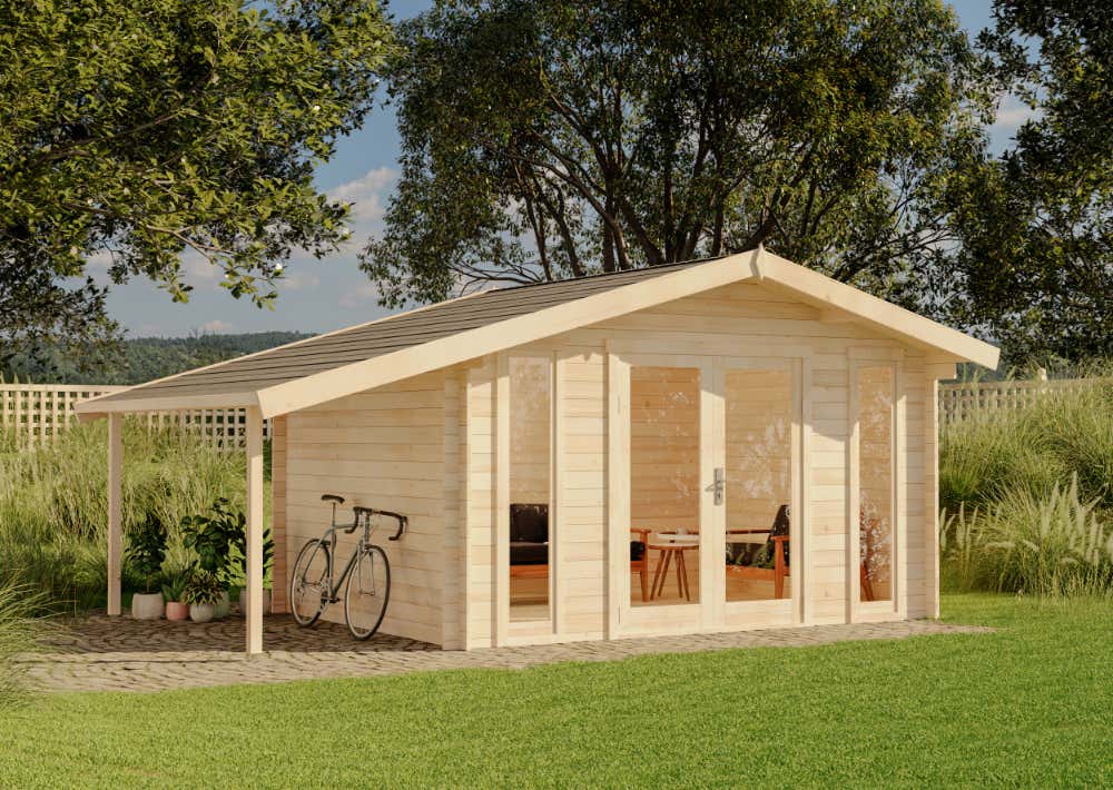 Gartenhaus Mirko Modern mit Schleppdach | 5x4m Unkategorisiert Produktbild Gartenhaus Mirko Modern mit Schleppdach | 5x4m Unkategorisiert Produktbild