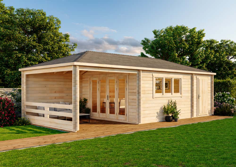 Gartenhaus Montana mit Anbau | 9x4m Unkategorisiert online kaufen