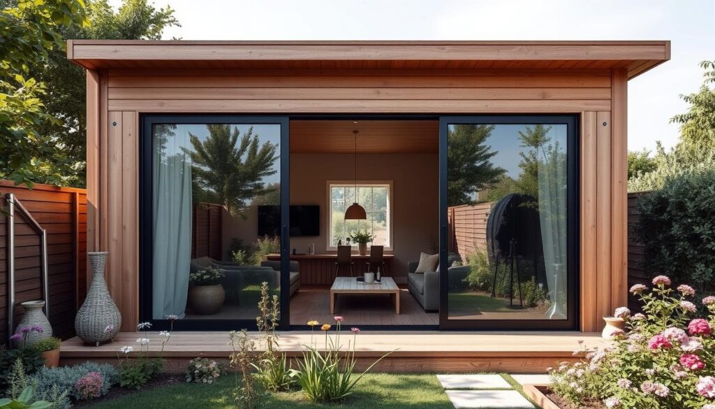 Modernes Gartenhaus Glas Design