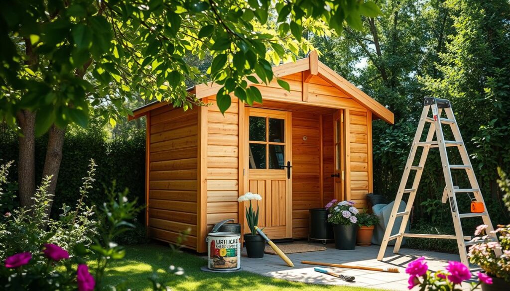 Wartung Holz-Gartenhaus 3x3