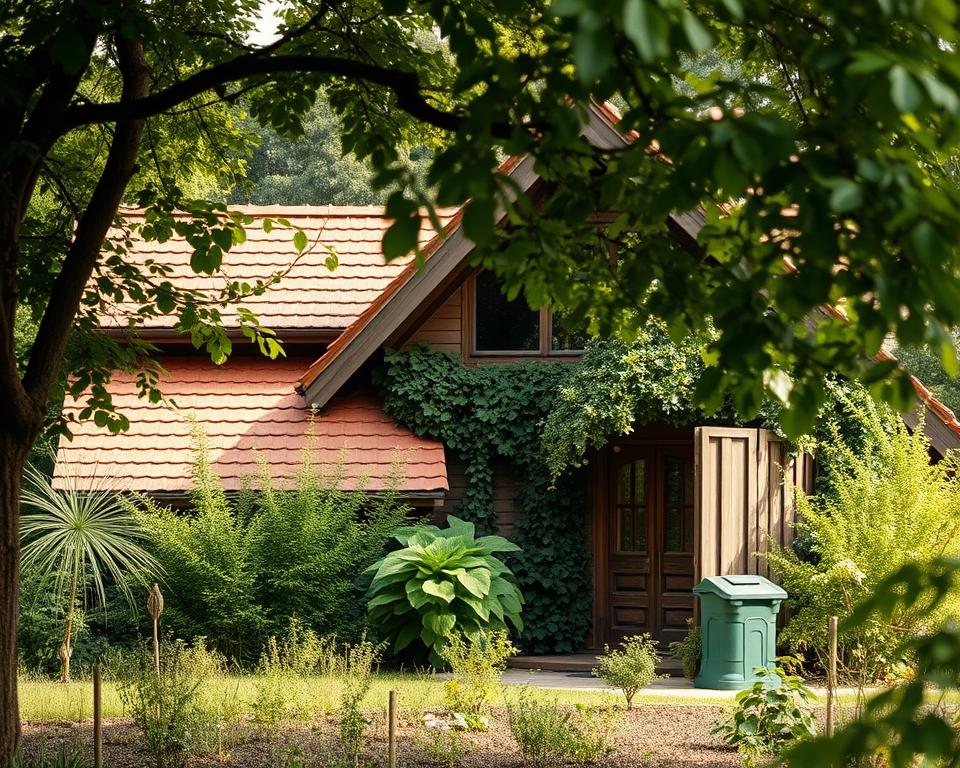 Nachhaltige Dacheindeckung für Gartenhaus