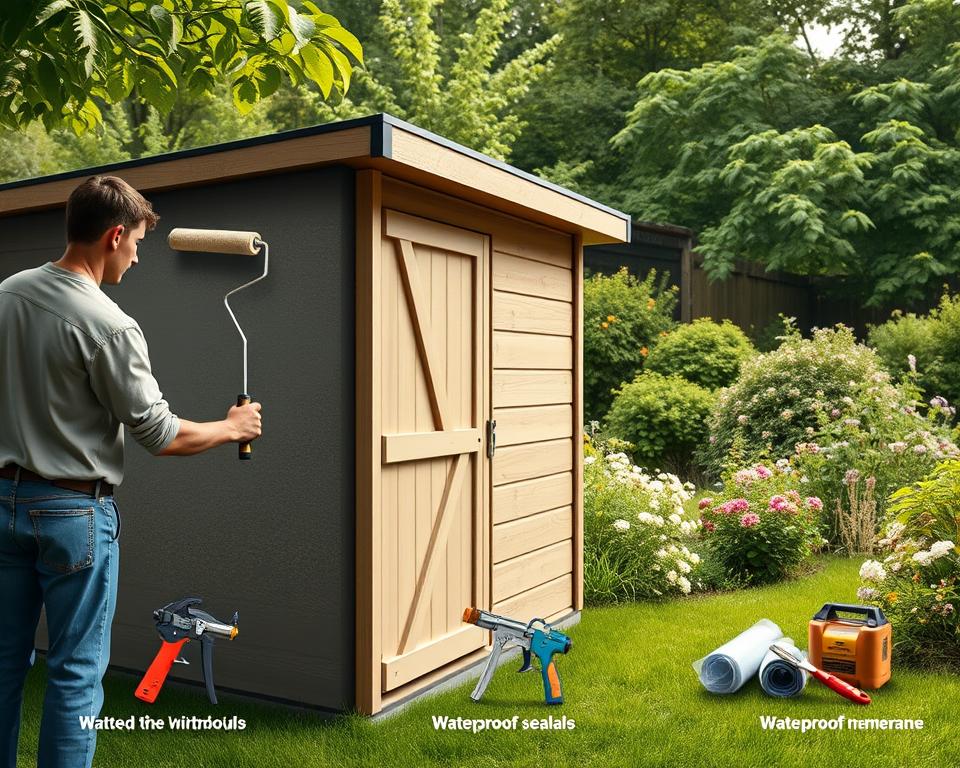 Gartenhaus Abdichtung Schritt für Schritt
