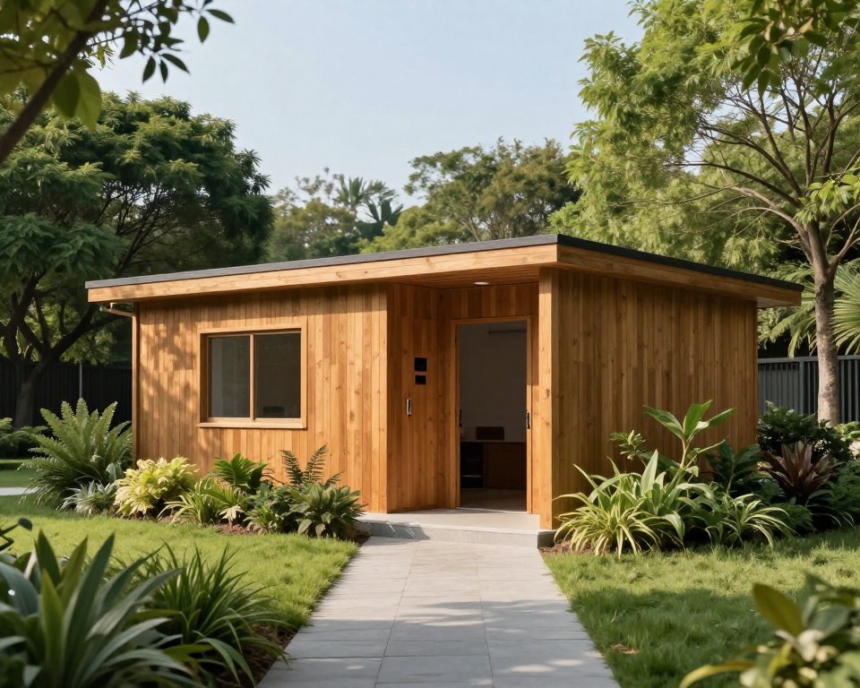 Abhörschutz-Holzhütte für Unternehmen