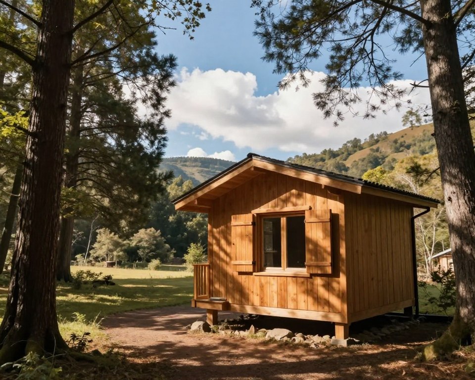 sichere Abhörschutz-Holzhütte